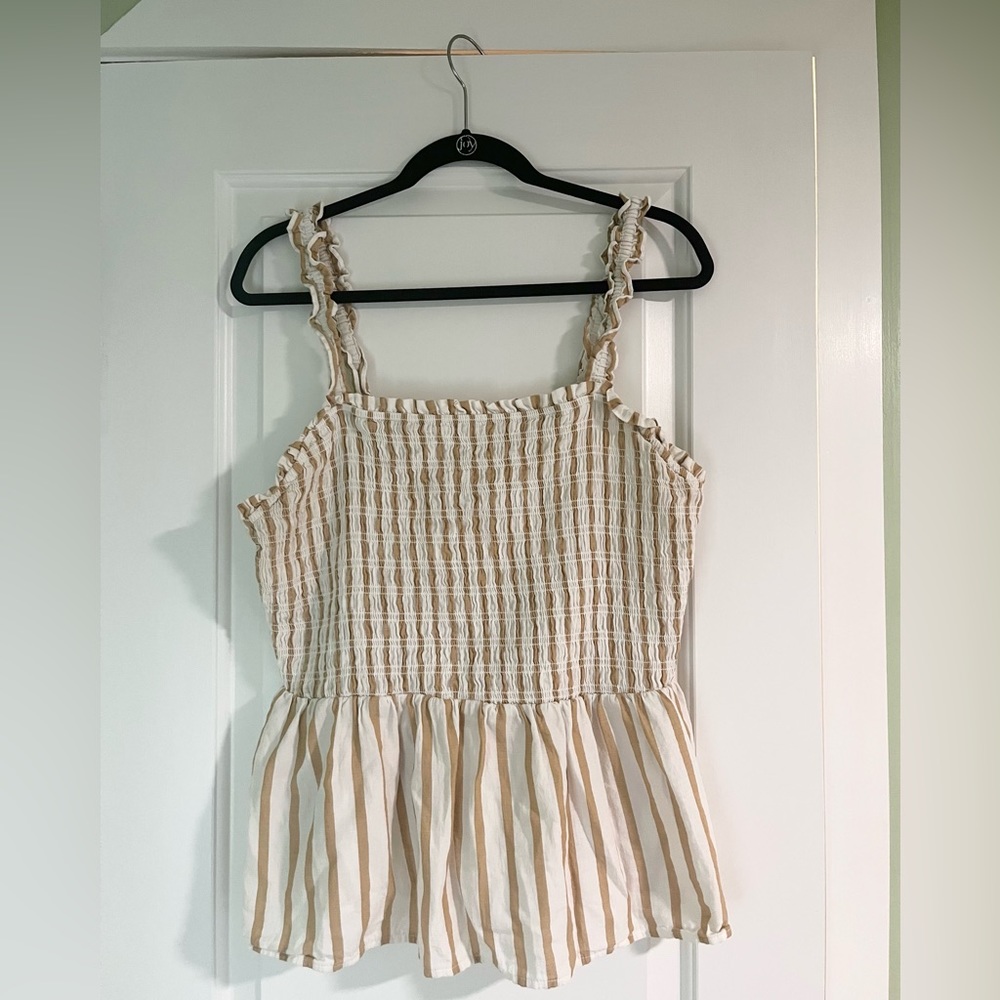 Ava & Viv smocked tank, size X (14)